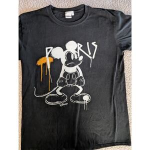 Mickey Mouse Mad Graffiti T Shirt Disney Land Paris